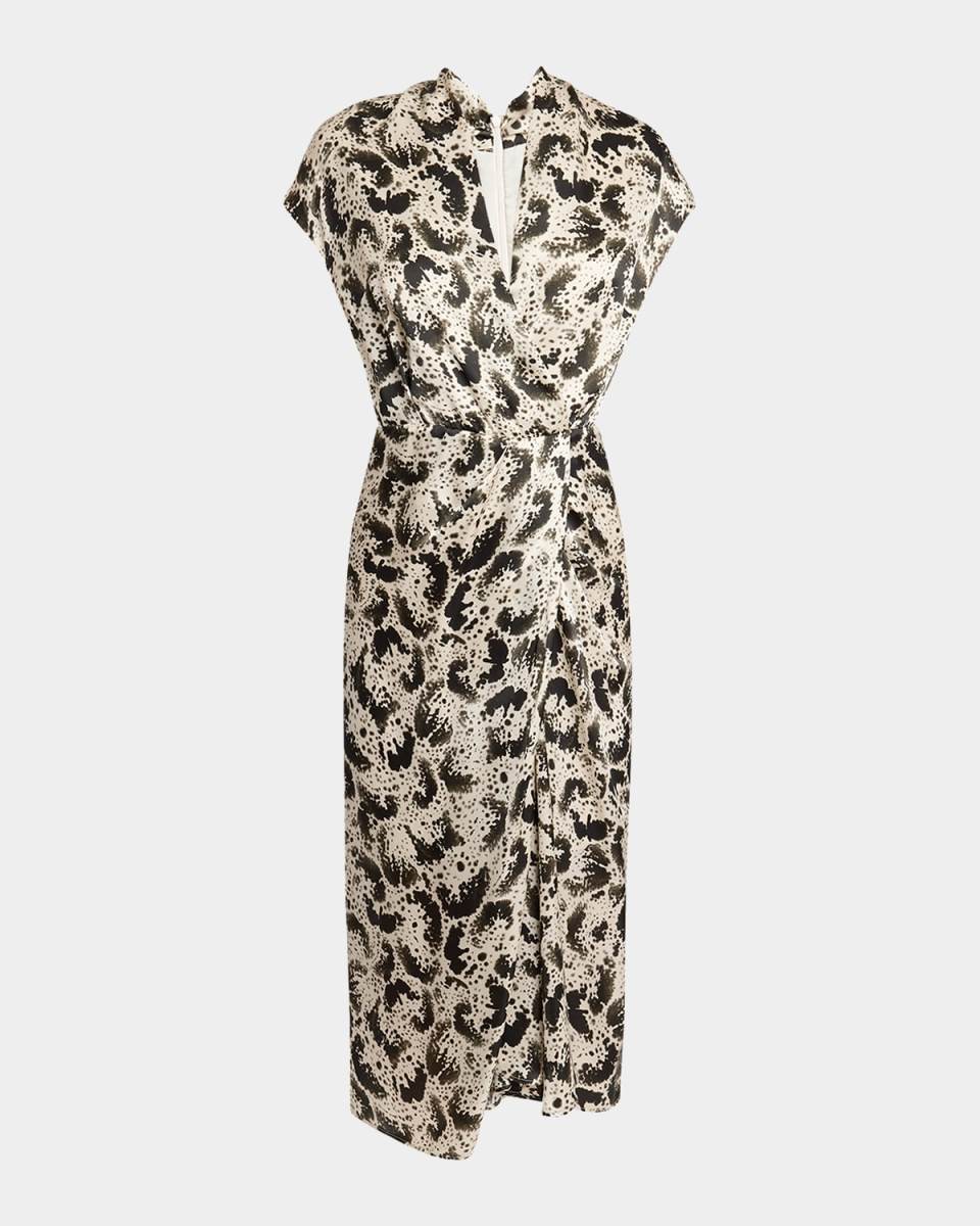 Dilian Printed Midi Dress